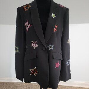 Cinq A Sept Cheyenne Rhinestone Stars Blazer NWT